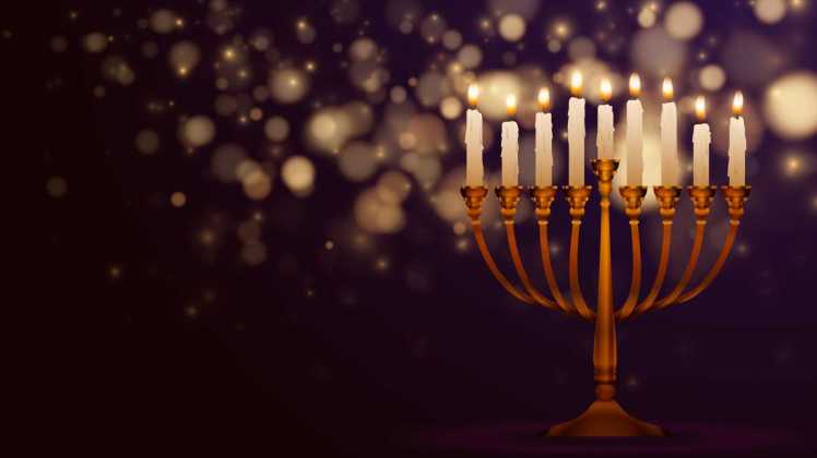 lit menorah